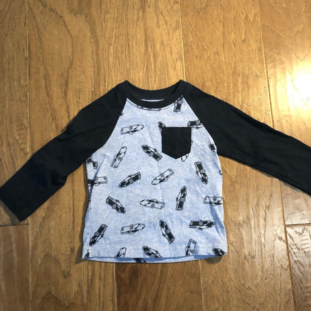 Garanimals long sleeve navy car shirt 2T